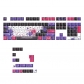 Red Purple Graffiti 104+22 PBT Dye-subbed Keycaps Set Cherry Profile for MX Switches Mechanical Gaming Keyboard